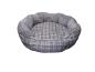 Preview: Nobby Donut Kapu - Hundebett / Katzenbett rund [50 cm] Donut mit niedrgem Einstieg und Wendekissen, waschbar